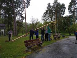 Stavanie májového stromu 30.4.2019
